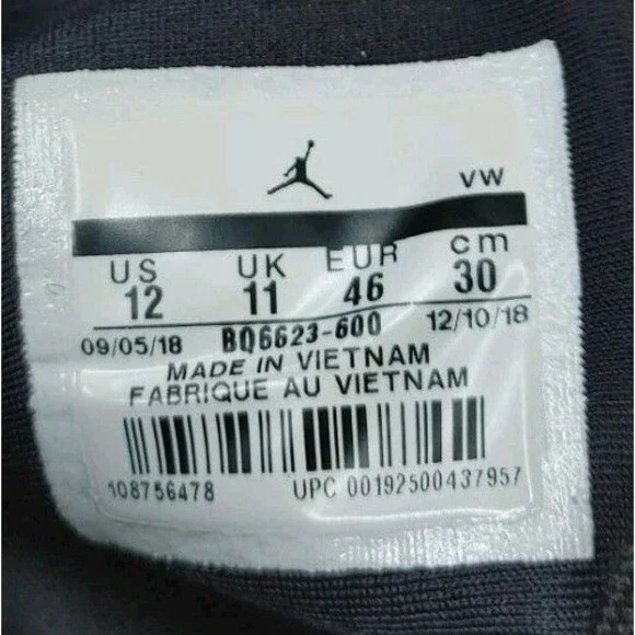 Men's Size 12 Nike Air Jordan Proto-Max 720 Bred Colorway 2019 (BQ6623-600) - Picture 13 of 13